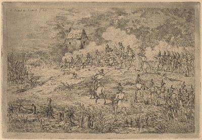 Charge of the Cavalry by Gerhardus Emaus de Micault