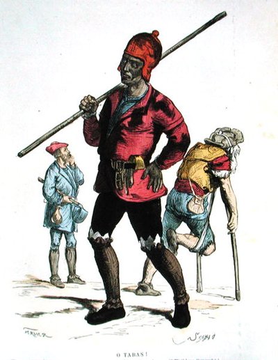 Chimney Sweep in the Fifteenth Century by Gerlier (after)