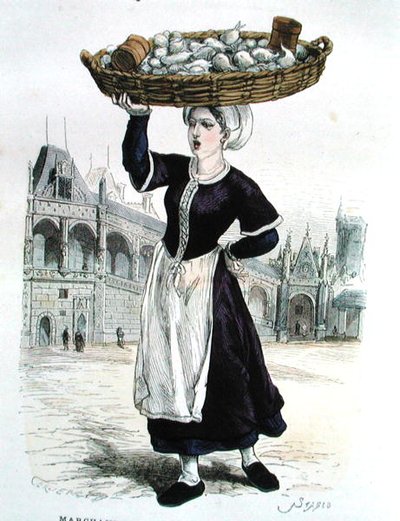 Vegetable Seller in the Sixteenth Century by Gerlier (after)