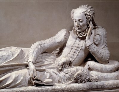 Funeral Monument: Tomb with Likeness of Jeanne Valentine Balbiani, Wife of Cardinal Rene de Birague, Chancellor of France (detail) by Germain Pilon