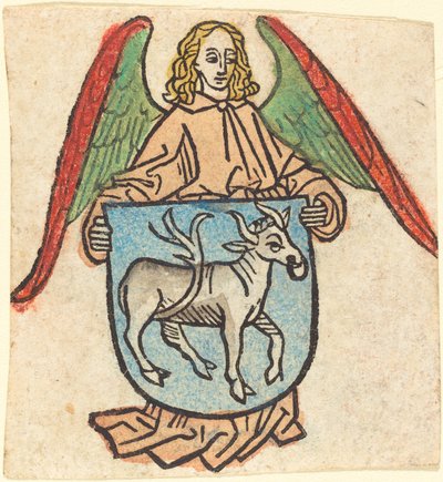 Bookplate of Hilprand Brandenburg of Bibrach by German 15th Century