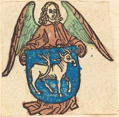 Bookplate of Hilprand Brandenburg of Bibrach by German 15th Century