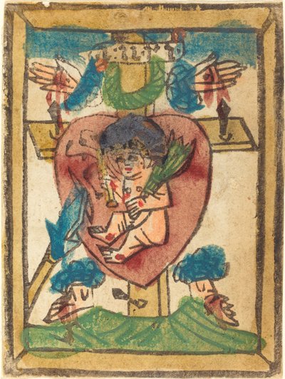Christ Child in the Sacred Heart by German 15th Century