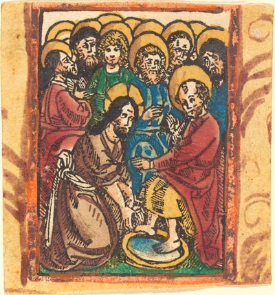 Christ Washing the Feet of the Apostles by German 15th Century