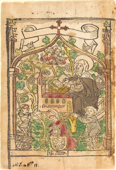 Saint Alto, Saint Bridget and the Founders of the Mariamunster by German 15th Century