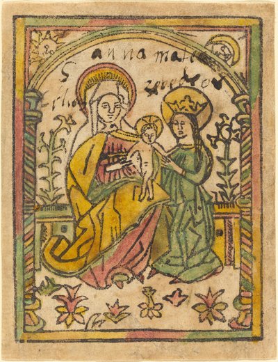 Saint Anne with the Madonna and Child by German 15th Century