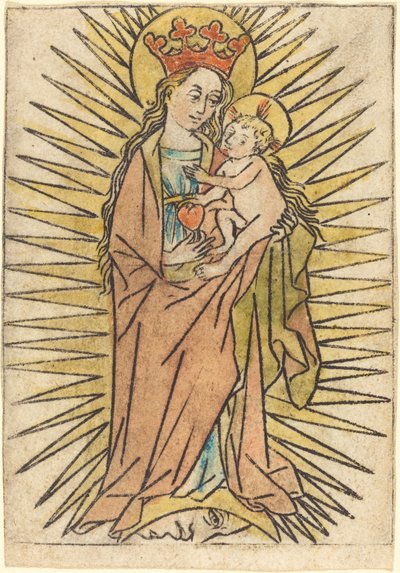 The Madonna and Child with a Pear by German 15th Century