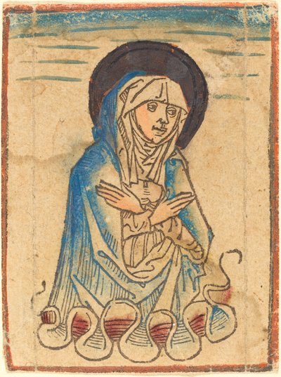 The Virgin in the Clouds by German 15th Century or Master of the Housebook