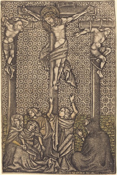 The Crucifixion by German 15th Century or Master with the Crossed Clubs