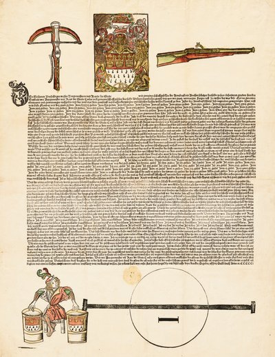 Broadside: An Invitation to an Arms Competition by German 16th Century