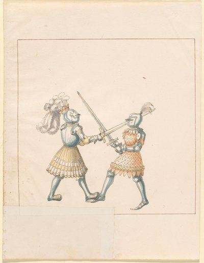 Freydal, The Book of Jousts and Tournament of Emperor Maximilian I: Combats on Foot (Jousts)(Volume III): Plate 158 by German 16th Century