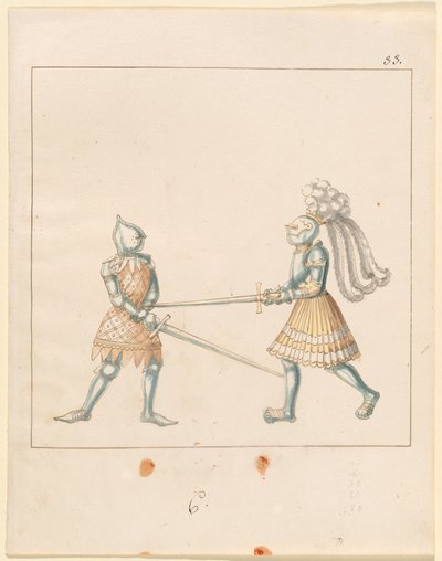 Freydal, The Book of Jousts and Tournament of Emperor Maximilian I: Combats on Foot (Jousts)(Volume III): Plate 163 by German 16th Century