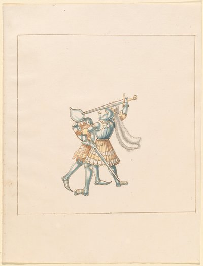 Freydal, The Book of Jousts and Tournament of Emperor Maximilian I: Combats on Foot (Jousts)(Volume III): Plate 160 by German 16th Century