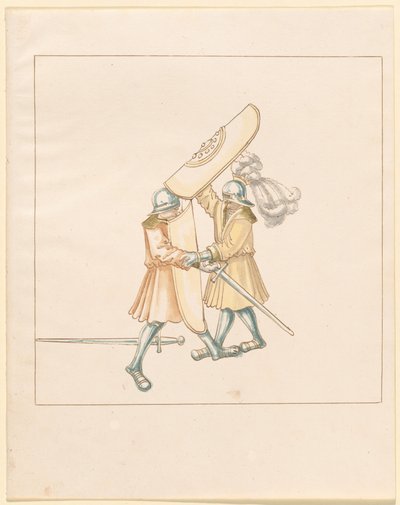 Freydal, The Book of Jousts and Tournament of Emperor Maximilian I: Combats on Foot (Jousts)(Volume III): Plate 156 by German 16th Century