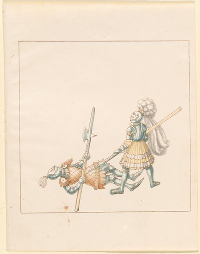 Freydal, The Book of Jousts and Tournament of Emperor Maximilian I: Combats on Foot (Jousts)(Volume III): Plate 145 by German 16th Century