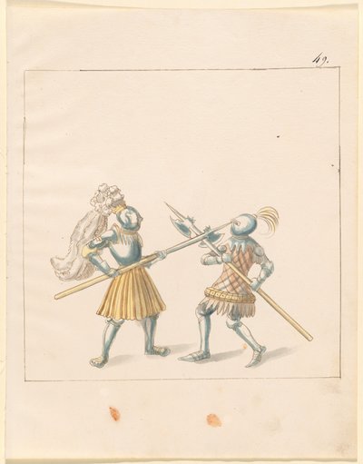 Freydal, The Book of Jousts and Tournament of Emperor Maximilian I: Combats on Foot (Jousts)(Volume III): Plate 146 by German 16th Century