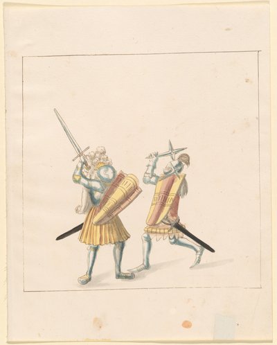Freydal, The Book of Jousts and Tournament of Emperor Maximilian I: Combats on Foot (Jousts)(Volume III): Plate 155 by German 16th Century