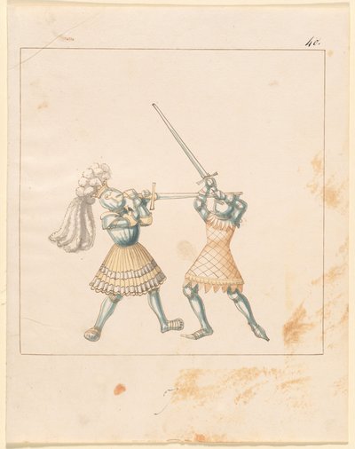 Freydal, The Book of Jousts and Tournament of Emperor Maximilian I: Combats on Foot (Jousts)(Volume III): Plate 157 by German 16th Century