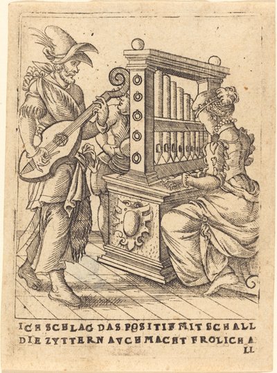 I Strike the Positive with Sound, the Zither Makes All Joyful by German 16th Century