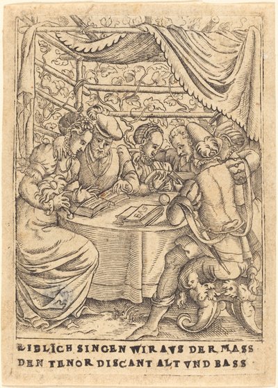 Liblich Singen Wir aus der Mass den Tenor Discant Alt und Bass by German 16th Century