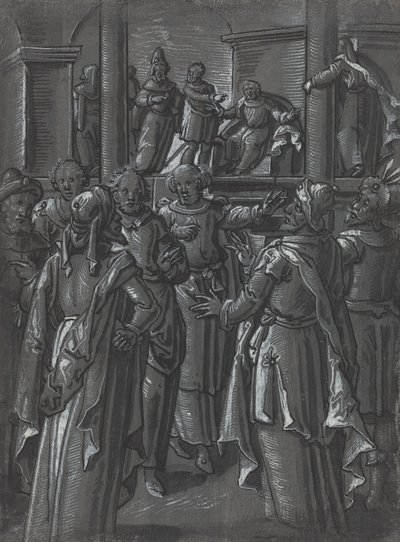 The High Priest before Pilate by German 16th Century