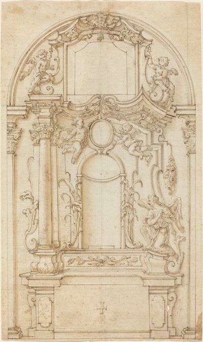 Study for an Altar and a Reredos by German 18th Century