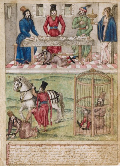 Bayezid I Imprisoned by Timur by German Master