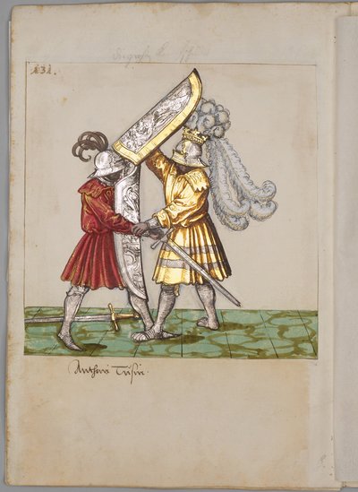 Illustration from The Tournament Book of Emperor Maximilian I, 1512-1515 by German Master