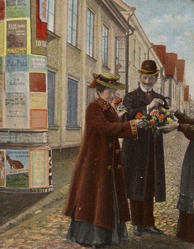 Couple Buying Flowers by German Photographer
