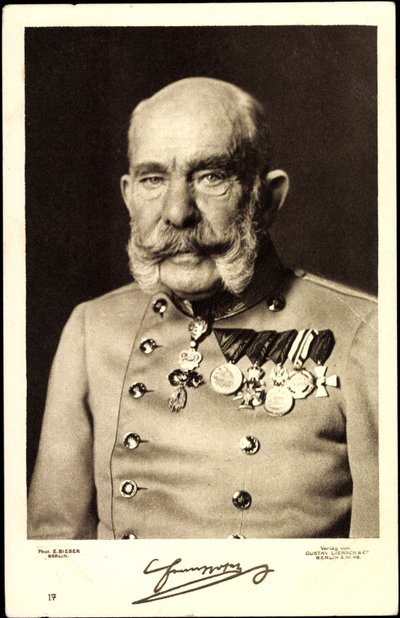 Emperor Franz Josef I of Austria by German Photographer