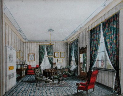 A Drawing Room Interior, c.1855 by German School