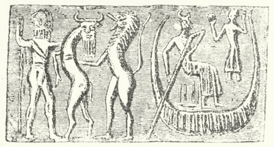 A Depiction of the Great Flood from the Epic of Gilgamesh by German School