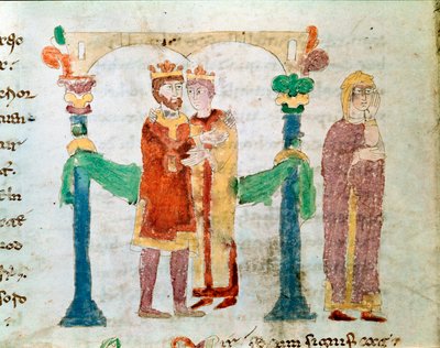 A miniature marriage from the manuscript 