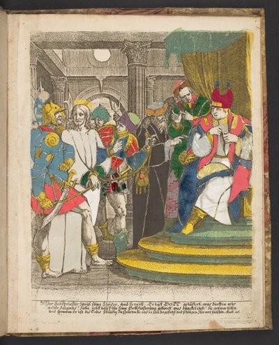 A page from A series of engravings of subjects from the Life of Jesus Christ by German School
