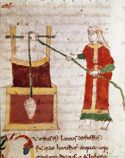 A Woman Drawing Water from the Well (Miniature from the Volume 
