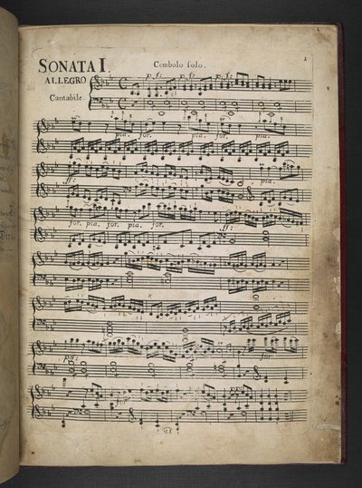 Sonata I, Musical Score, from 