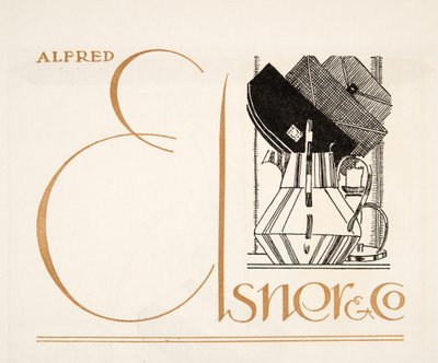 Advertisement for Alfred Elsner & Co., from Styl, pub.1922 by German School