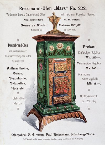 Advertising for Reissmann-Oden (Reissmann Oden) - Germany, late 19th century by German School
