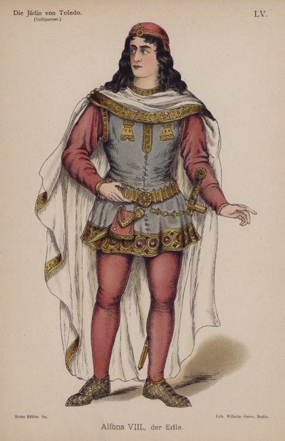 Alfonso VIII, the Noble, from Die Judin von Toledo (The Jewess of Toledo) by Franz Grillparzer by German School