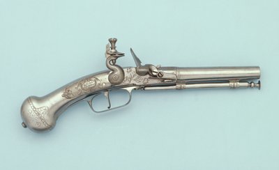 An all steel flintlock pistol, Jan Cloeter a Grevenbroich by German School