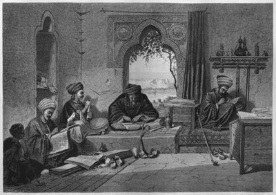 An office at Girgeh, from LEgypte by Georg Moritz Ebers, 1881 by German School