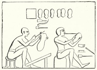 Ancient Egyptian shoemakers by German School