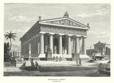 Ancient Greek Temple of Hera, Paestum, Italy, previously wrongly thought to have been dedicated to Poseidon by German School