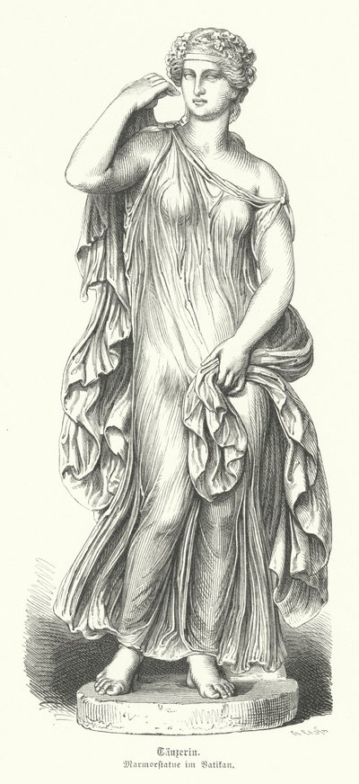 Ancient Greek Dancer by German School