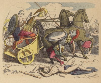 Ancient Greek War Chariot by German School