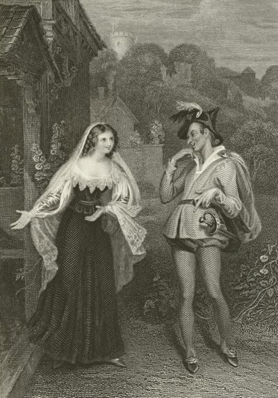 Anne Page and Slender by German School