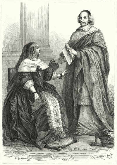 Anne of Austria, regent of Louis XIV of France, and Cardinal Mazarin, France