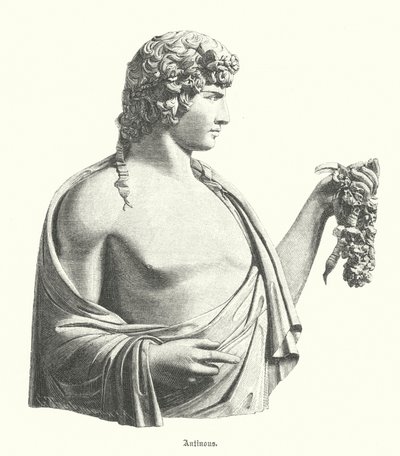 Antinous, Greek youth and favourite, or lover, of the Roman Emperor Hadrian by German School