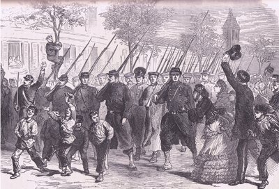 Arrival in Paris of Prussian prisoners after the battle before Bagneun by German School