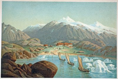 Arrival of Boats at Friedrichstal, London, 1874 by German School